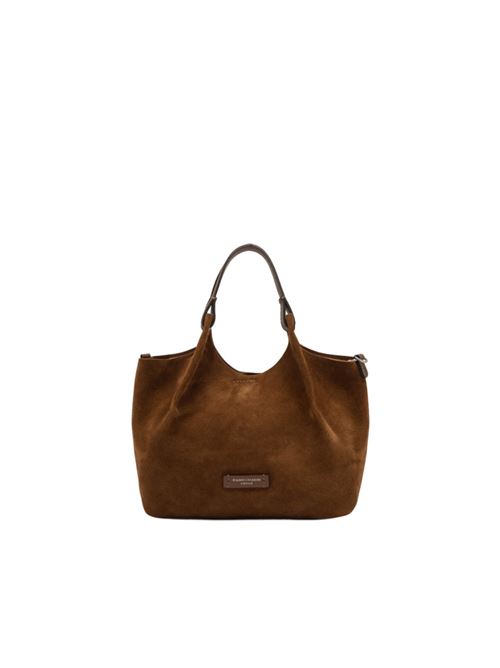 Borsa da donna in pelle martellata a mano, con tracolla removibile, colore cognac GIANNI CHIARINI | 9779CMPL14283